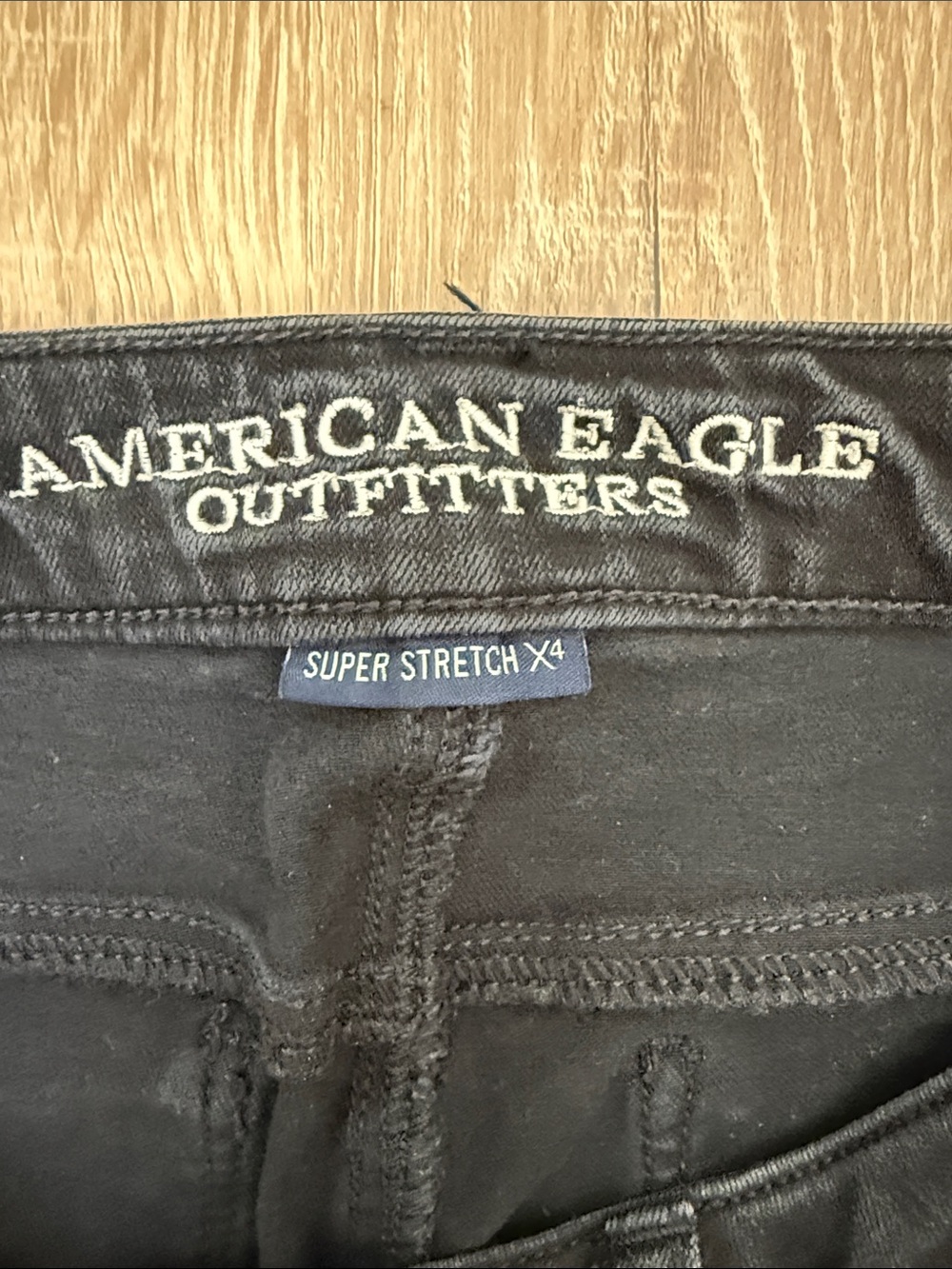 American Eagle Outfitters Women’s Dark Gray/Black Skinny Jeans - Picture 6 of 11